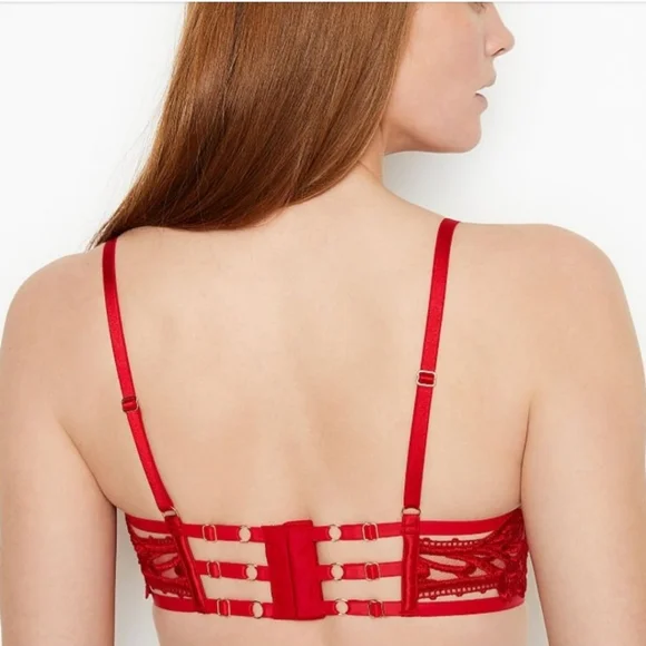 VICTORIA'S SECRET- VERY SEXY Unlined Strappy Balconette Bra-38DD - Picture 3 of 3